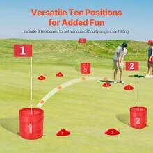Backyard Golf Game, 9 Hole Golf Course, Golf Bucket Game Practice Games, Golf Chipping Game For Family, Adults And Kids, Portable Outdoor Yard Golf Game For Lawn, Yard, Camping, Park, Beach - 9 Hole - View 6