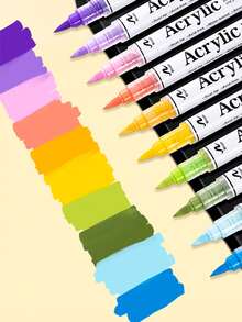 GuangNa 60/120/168 色双头丙烯酸马克笔 - 水彩笔马克笔无需按压的液体笔，适用于在石头、玻璃、陶瓷、金属、木材上绘画和涂鸦 - 非常适合万圣节、圣诞节、复活节、感恩节和新年工艺品返校