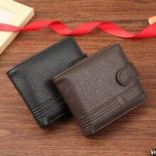 Men's Slim Bifold Wallets Leather Multiple Card Holder Purses With Driver License ID Windows Man Short Wallet With Coin Pouch For Men Wallet Men Wallet Leather Small Wallet Wallet Mini Wallet Purse Wallet