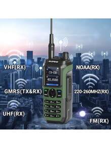 Walkie Talkie, Portable Multi Band Walkie Talkie, Handheld Wireless Copy Frequency Intercom, Type-C Rechargeable Walkie Talkie, Two Way Radio, High Power And Large Capacity