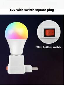 1PC 7W/15W/30W LED16 Color Rainbow Bulb, 220V Voltage, E27 Universal Screw Base, Remote Control RGB Color Changing Light Bar Karaoke Party Festive