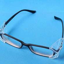 3Set (4pcs/Set) Clear Universal Flexible Protective Side Shields For Eye Glasses Safety - Transparent - View 9