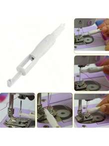 1 buc Instrument de cusut Înfilator pentru seniori, Mașină de cusut de uz casnic, Ghidaj automat al firului, Înfilator pentru ac, Înfilator rapid pentru ac de cusut din plastic