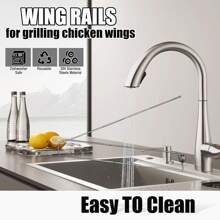 1 pièce Fourchette de cuisson extérieure Wingrails, ustensile de barbecue