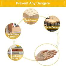 12 piezas Protectores de esquinas de seguridad, protectores de bordes de mesa transparentes, topes de esquinas de muebles, adhesivo fuerte, protegen a los bebés, protectores de esquinas transparentes para bebés, protectores de esquinas de muebles