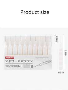 30pcs/50pcs Shower Cleaning Brush Set, Multi-Functional Shower Hole Crevice Small Brush, Bathroom Rod Showerhead Cleaning Tool Kit, Home Use Mini - Multicolor - View 8