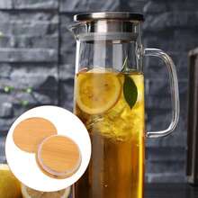 7pcs Reusable Airtight Glass Storage Lids For Gu Pot Jars Bamboo Lids For 8cm - 1 - View 10