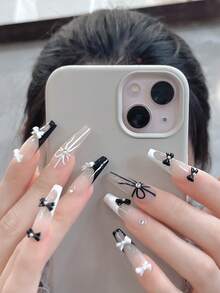 Mini Fragrant Faux Pearl Bow Nail Art Decorations, Sweet And Cute, Clown Bow Design, Small And Exquisite. Nail Art Supplies, Nail Art Decorations, Nail Art Gems. Nails - Multicolor - View 8