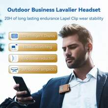 KZ K89/K75 Lavalier Business Bluetooth 5.4 Wireless Headset Talk/Music 20 Hours LCD Digital Display Call Vibration Reminder+Voice Reporting+Number Display HIFI Music Earphone With Mic