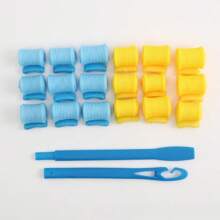 18 piezas Set de Rizadores Espirales sin Calor - Rodillos Mágicos Suaves con Gancho para un Peinado Fácil, Sin Daños, Sin Enredos - Herramientas de Peinado para Rizos Duraderos, Accesorios para el Cabello, Accesorios para Mujeres, Cabello, Viaje, Accesorios de Viaje, Esenciales para Dormitorio Universitario, Tenacillas, Flexi Rods, Cepillo para Cabello Rizado, Horquillas, Rizos sin Calor, Herramientas para el Cabello, Rizadores, Rizos sin Calor, Rizador de Cabello