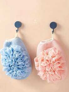 Exfoliating Shower Gloves, Mitt Washcloth Bath Gloves For Shower, Double Sided Exfoliating Gloves, For Spa, Bath Gloves For Shower, For Spa, Massage And Body Scrubs, Body Scrubber Bathing Accessories - Bathroom Accessories - Multicolor - View 9