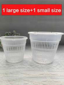 Hydroponic Planter, White Plastic Planting Cup, Reusable Seedling Starter Tray, Suitable For Orchids, Tomatoes, Peppers, Basil, Cilantro And Herbs - Durable And Convenient Growing Medium - Multicolor - View 13