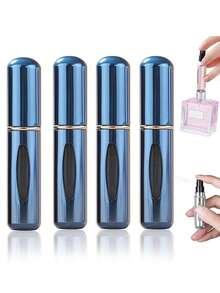 4pcs Perfume Atomizer, Portable Fine Mist Spray Bottle, 5ml Refillable Travel Perfume Sprayer With Simple Pump Design, Suitable For Perfume, Essential Oils, Cologne, Liquids - Multicolor - View 21