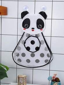 1pcCute Animal - Shaped Mesh Storage Bags Collection: Including Charming Frog, Duck, Panda, And Tiger Designs, These Hanging Organizers With Convenient Suction Cups Are Perfect For Tidily Storing Bathroom Supplies, Kitchen Accessories, Or Children's Toys, Bringing A Delightful And Playful Vibe To Your Bathroom, Kitchen, Or Kids' Room While Greatly Enhancing Storage Functionality - Multicolor - View 13