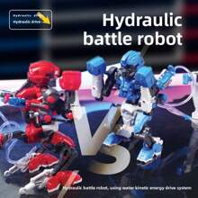 Kit di esperimenti STEM con robot da boxe idraulico | Costruisci 2 robot da boxe a propulsione idraulica! | Esplora i sistemi idraulici e idroelettrici | Sfida gli amici in battaglie di robot da boxe!