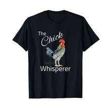 The Chicken Whisperer Chick Rooster Gift T-Shirt% RA Best Gifts - Black - View 1