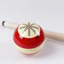1pc Premium Resin Billiard Training Cue - Upgrade Your Game With Our Training Cue, Taking Your Billiard Passion To The Next Level. High-Quality Practice Tool For Indoor Pool Games, In Red And Black Colors, Including Easy-To-Learn Numbered Dots, Cue Ball Accessories, And Multi-Angle Practice Balls, Suitable For Beginners. - Multicolor - View 7