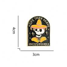 1pc Hope They Provide Creative Corn Roll Brooch Gifts, Food Enthusiasts Brooch Badges Accessories Backpack For School