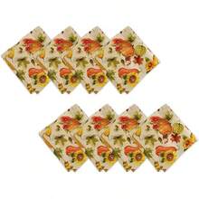 EstiloElrene Home Fashions Grateful Season - Mantel De Cosecha De OtoñO, 52 X 52 Pulgadas, CuadradoVersióN Mejorada - Servilletas (8) - Ver 10