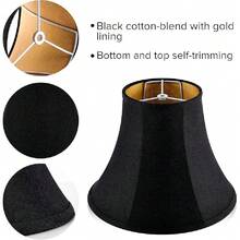 Pantallas de lámpara: Conector clásico tipo araña para lámparas de mesa y de noche - Negro - Ver 2