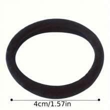 100pcs/Set Black Hair Ties, High Elasticity Minimalist Style, Suitable For Women's Daily Ponytails, Hairstyles, Sewing, Embroidery, Handicrafts, Yarn Back To School