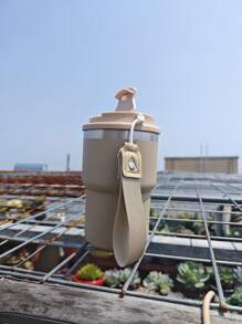 Taza de acero inoxidable aislada de 12 oz con diseño minimalista, taza de auto portátil con cordón, taza para helado, taza de café con doble capa al vacío, personalizada en un paquete