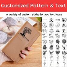 Custom Pattern & Text Wallet, Personalized Wallet, Women's Wallet, Thin Multi-Card Coin Purse, Long Card Holder, Multi-Function Wallet, Simple Clutch, Gift For Girlfriend, Gift For Mother, Gift For Girl
