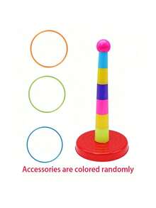 Engaging Colorful Ring Toss Set - Enhance Coordination, The Perfect Indoor And Outdoor Parent-Child Interactive Playset, Family-Friendly Fun(Color Random) Kids Toys,Toys,Games,Game Kids,Colors For Kids,Summer Toys,Baby Game,Christmas Games For Adults,Sensory Toys - Multicolor - View 13