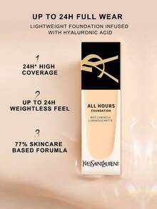 Yves Saint Laurent Yves All Hours Foundation 全覆盖亮泽哑光-全天持久 SPF 20 #LC1 #LC2 #LN1 - 0.84 液体盎司/25 毫升（不同版本随机发货） - LN1 - 查看 2