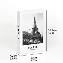 3pcs Nordic Style Fake English Text Folding Books Decor, Photography Prop, Faux Closed Book Shells For Living Room, Studio - Black and White - View 7