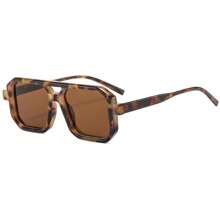 1 buc Ochelari de soare retro cu ramă pătrată pentru femei, accesorii de călătorie și plajă, blocare a culorilor, stil boho, pentru vacanță de vară la plajă, în aer liber, călătorii