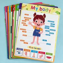 20 Pieces First Words Toddlers Educational Preschool Poster Sight Words Vocabulary Building Charts Learning Materials For Kids Kindergarten,Nursery,Homeschool,Playroom Wall Decor Classroom Supplies Teaching Tool,Set Of ABC Alphabets,Numbers,Fruits &Vegetable,Colors,Shapes,Emotions,Animal,Preposiions,Transportation,Season&Weather,Fruits & Vegetable And More,A4 Size Cognitive Activities Flash Cards,8.26 X 11.26inches,Back To School GiftsSchool,Student,Stationery,School Supplies,Classroom Supplies Teaching,Playroom Decor,Toddler School