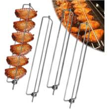 1 pièce Fourchette de cuisson extérieure Wingrails, ustensile de barbecue