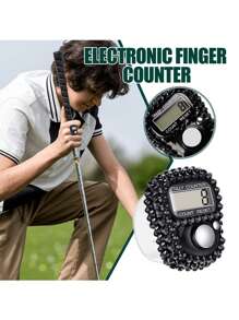 Contador electrónico de dedos, pantalla LCD digital electrónica, contador clicker manual, contador manual restablecible, anillo de registro de vueltas manual, anillo de seguimiento de números