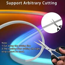 5M Bluetooth LED Neon Light Strip, Supports App & Remote Control, RGB LED Neon Lights, Flexible Light Strip, Suitable For Home Decor, LED Lights, Wall Decor Lights, TV Backlight, Night Light, Fairy Lights, LED Lamps, Decorative Lights, Etc. - Multi-color light - View 5