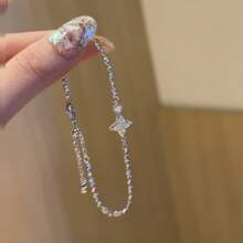 1 pièce Bracelet serpent à bulles unique en acier inoxydable pour femmes, design de marque haut de gamme à la mode, polyvalent, à porter au quotidien, empilable, cadeau pour les fêtes