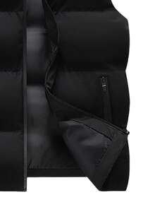 1 Peça Colete Masculino de Gola Alta para Inverno, Jaqueta Sem Mangas Quente, À Prova de Vento, para Caminhada e Montanhismo ao Ar Livre, Forro Polar