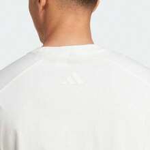 Adidas Camiseta de manga corta con estampado de perro talla M, camiseta de cuello de punto - Blanco - Ver 4