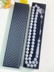 1 Set mit 6 Farben, 45 Stücke 10mm Acryl Perlen Armband Set, verpackt in hochwertiger Geschenkbox für den täglichen Gebrauch