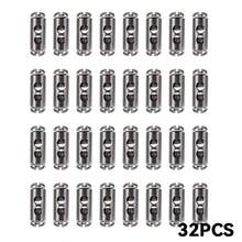 16/32Pcs Iron Wire Rope Cable Clamps, Lock Clip With End Screw Stopper, Wire Rope Clamps Durable Metal Sling Tools For Gardening, Camping