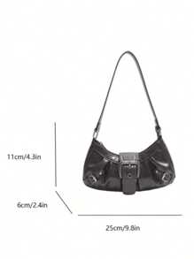 1 Bolso cruzado de mujer con correa ajustable y tachuelas, de gran capacidad, suave degradado, adecuado para trabajo, citas y fiestas. Apto para compras, cartera, compras, mujeres jóvenes, estudiantes universitarios, recién llegados y trabajadores de cuello blanco. Muy adecuado para oficina, universidad, trabajo, negocios, viajes al trabajo, actividades al aire libre, viajes y salidas.