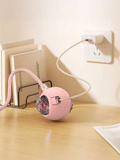 Bola de brinquedo elétrica para gatos (1 unidade), modelo atualizado com função de despertar por tapa, bola inteligente para cães e gatos, bola rolante automática, ativada por movimento, carregamento USB.