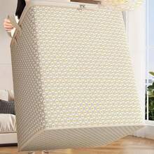 Oversized Reusable Fabric Storage Bins With Zipper Closures & Handles - Portable Space-Saving Organizers For Comforters, Clothes, Bedding, Crafts, Christmas Decor - Durable Rectangular Design, 3.2 Cu Ft Capacity, Under 27" Height, Gray, Craft Supply Organizer, Spacesaving Design, Neutral Color Bin