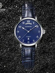 OCHSTIN Herren Uhr Automatikuhr für Herren, luxuriöse königliche Geschäfts Mechanik Sport Männer Uhr mit automatischem Datum und Tag, Lederarmband