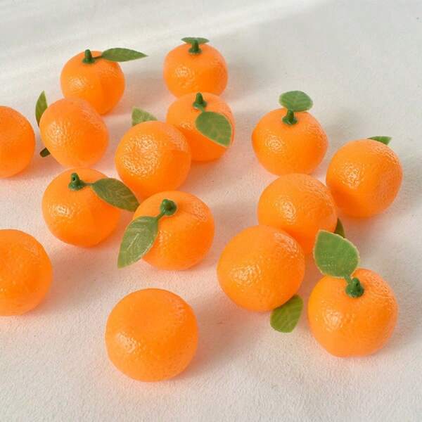 10/25 pezzi set di arance artificiali in miniatura - 3cm (1,18 pollici) arance finte in plastica, impermeabili e resistenti all'usura, modelli di frutta realistici per la decorazione della casa, decorazione della camera, esposizione stagionale e artistica, accessori fotografici, decorazioni per la casa in autunno, mini decorazioni per spiaggia estiva, perfette per tutti i tipi di stanze e decorazioni per le festività.