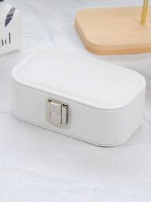 Rectangular Jewelry Organizer, Earrings, Necklace, Ring Portable Storage, Jewelry Storage Box,Transparent Plastic 3.5cm/1.38in Mini Jewelry Box,Portable Dust-Proof Box, Suitable For Travel And Outings, Ideal For Bffs, Girlfriend And Mom. For Women Storage Organizer Travel Essentials Gift Back To School