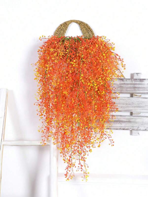 1/3 piezas de 30,7 pulgadas (H) Campana dorada simulada de sauce llorón para decoración otoñal del hogar, sala de estar, baño, porche, pared exterior y fiesta