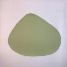 Set di 2/4/6/8 sottopiatti a forma di ciottolo piccolo KAPI per tavolo da pranzo, sottopiatti in finta pelle lavabili e resistenti al calore, facili da pulire, adatti per interni, spessore 1mm