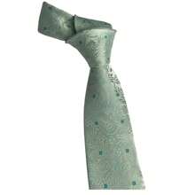 Gravata Semi Slim Kashmir Verde Claro - 1200 Fios