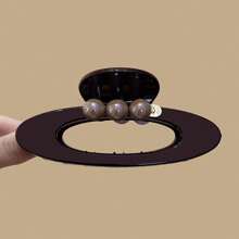 Oval Hollow Pearl Claw Hair Clip, Versatile Hair Claw Design Fashion Hair Accessory Fashion Hair Accessories Beauty Claw Clips